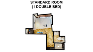 スタンダードルーム ダブルベッド1台 禁煙