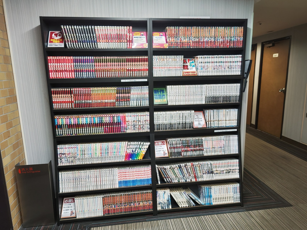 漫画コーナーもあり