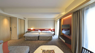 ラグジュアリーハリウッドツインルーム 禁煙B 49.5m2 (ジムアクセス、京都駅からシャトルバス付)