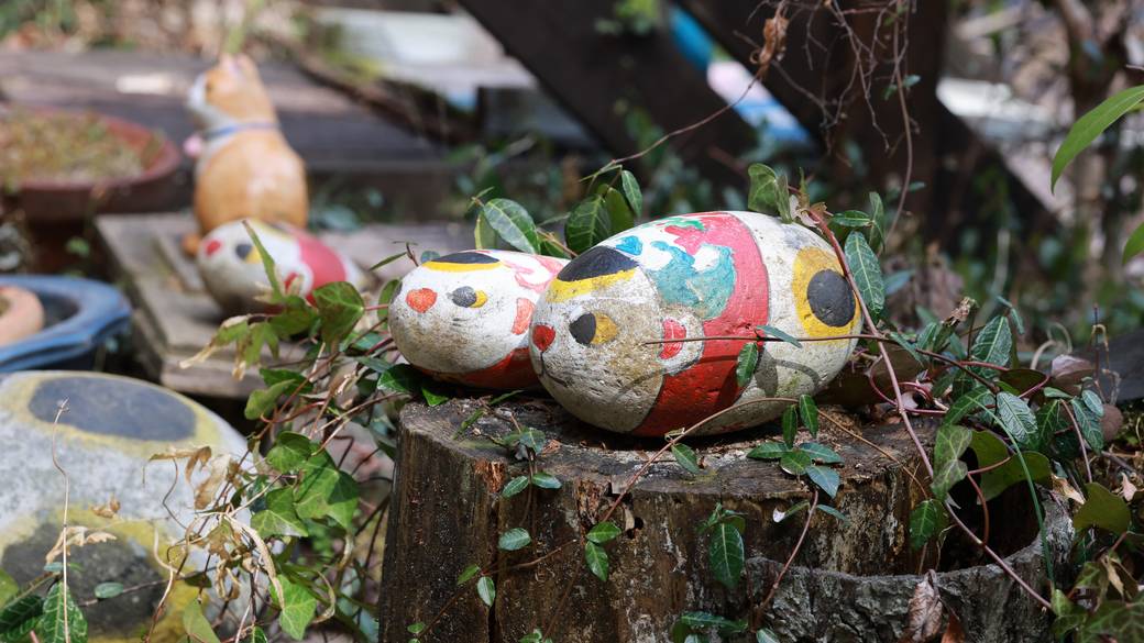 至る場所に猫モチーフのオブジェ / 5