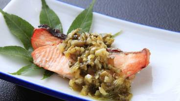 夕食一例 ぎんひかりの柚庵焼 / 4