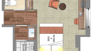 モデレート ダブルルーム シャワーブース 禁煙 (清掃は3日に1度となります)