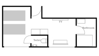 デラックス ツインルーム シングルベッド 2 台 禁煙 専用バスルーム