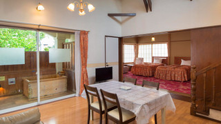 【天然温泉露天風呂付】コテージ3LDK(喫煙)