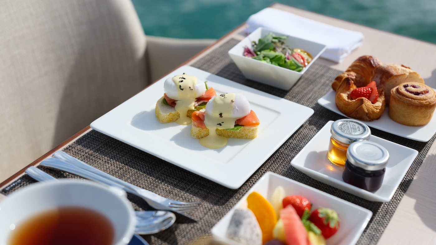 ステーキやお粥など豊富なメニューのクラブラウンジ朝食も◎4379342