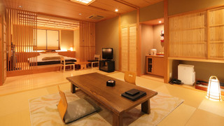 数奇屋風客室「安曇野」〜ダブル〜 【檜風呂】 (チェックイン18時まで)