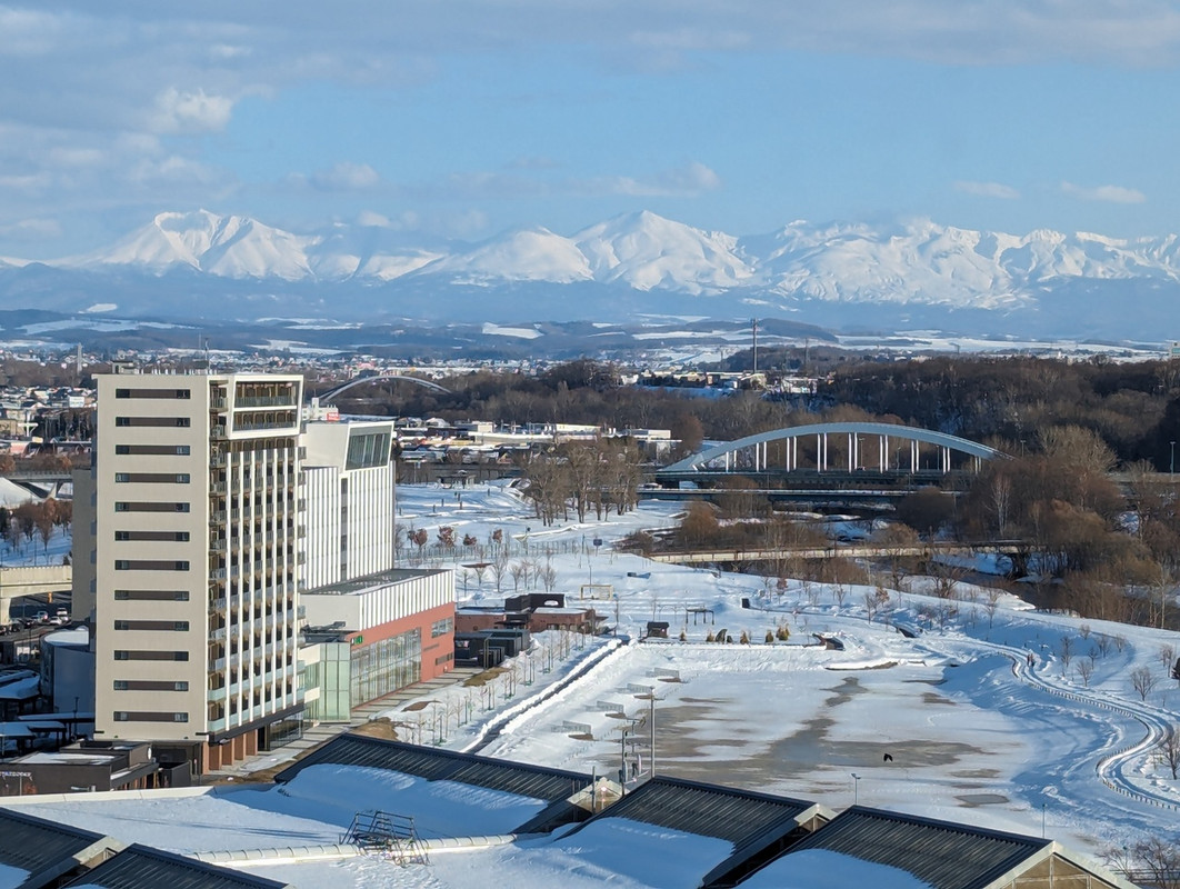 部屋からの景色 拡大しています