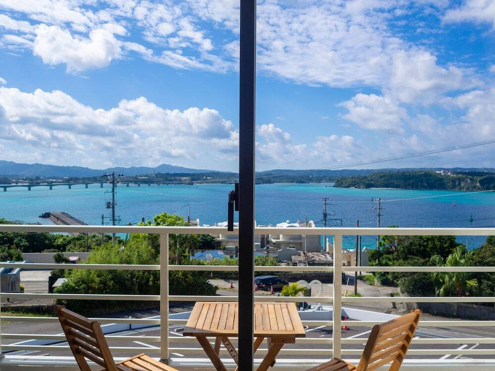 客室バルコニーの眺め