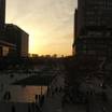 夕陽に染まる景色