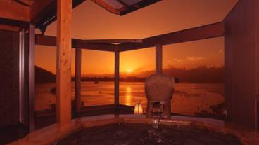 無料貸切露天風呂／鶴亀の湯(夕陽) / 7