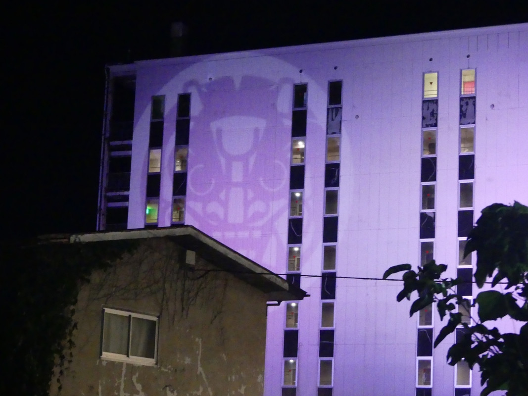 ライトアップされて綺麗