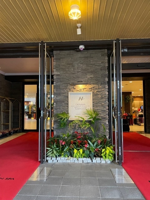 レッドカーペットの入口