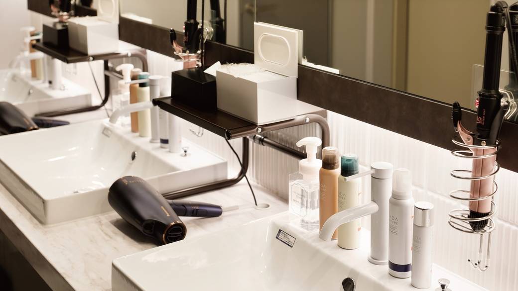 大浴場 女性脱衣所の洗面台 / 5