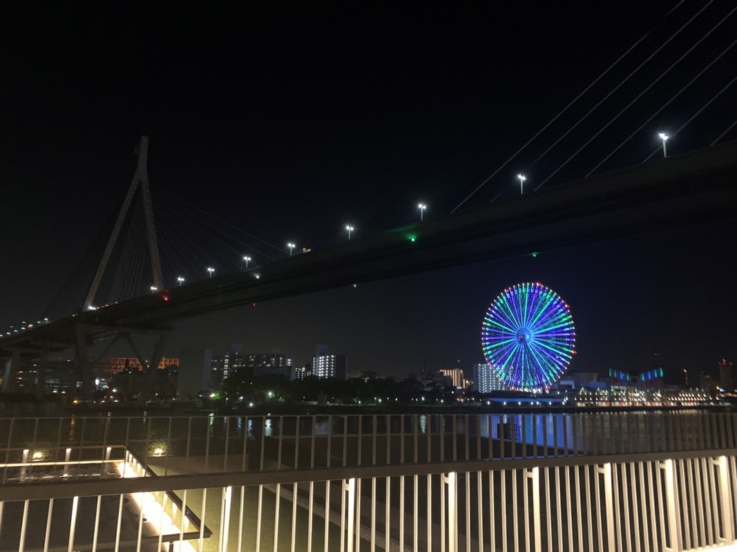 テラスからは夜景が見れます