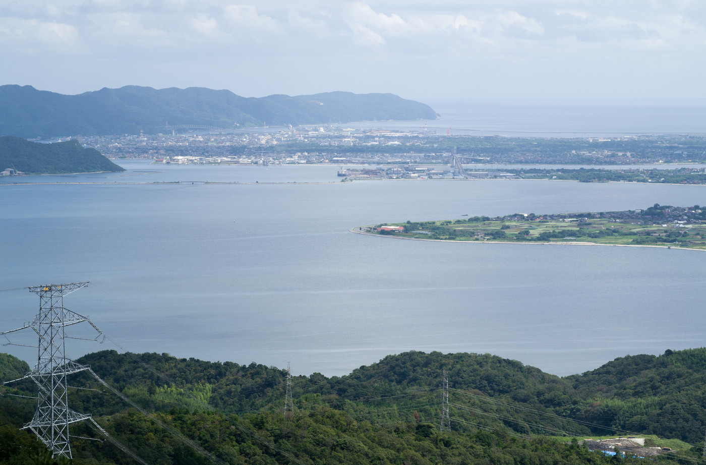 嵩山の展望台からの眺め
