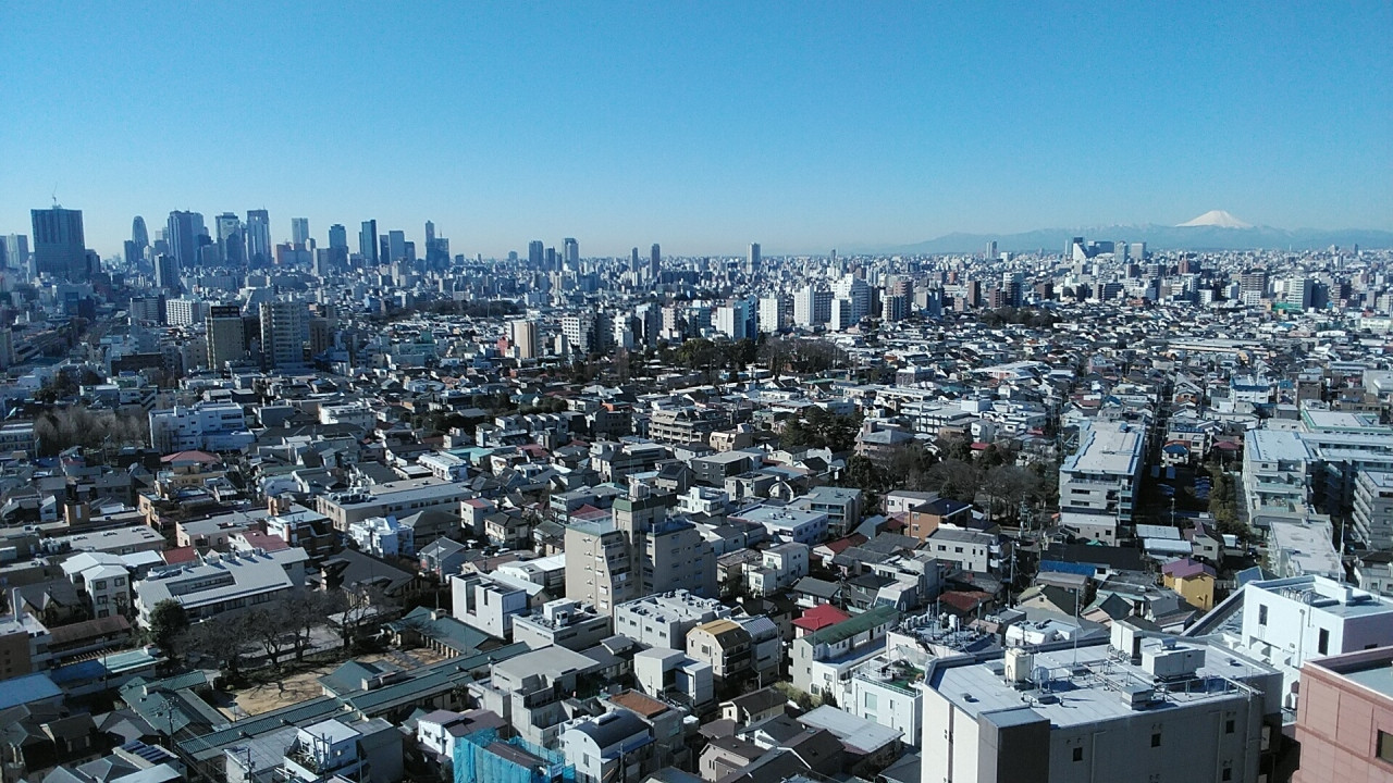 新宿から富士山