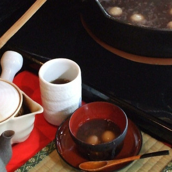 自家製のおしるこや、かわいい和小物。心が和むおもてなし3954812