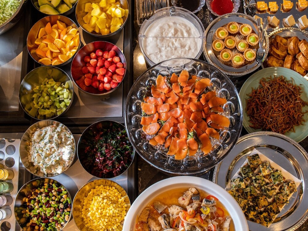 朝食ビュッフェ