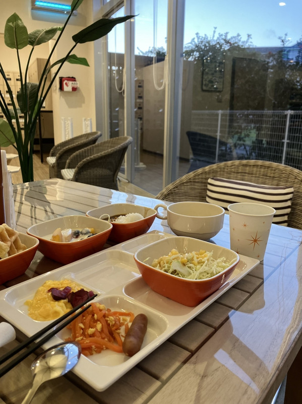 朝食は3日間とも変わり映えしない