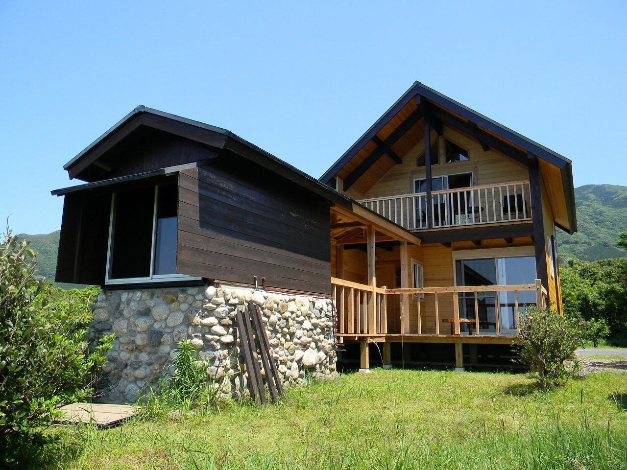 コテージにある半露天の五右衛門風呂で景色を満喫しよう3959293