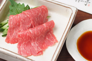 「神楽坂 翔山亭 神田淡路町店」料理 1031435 赤身刺！にんにく醤油との相性抜群。