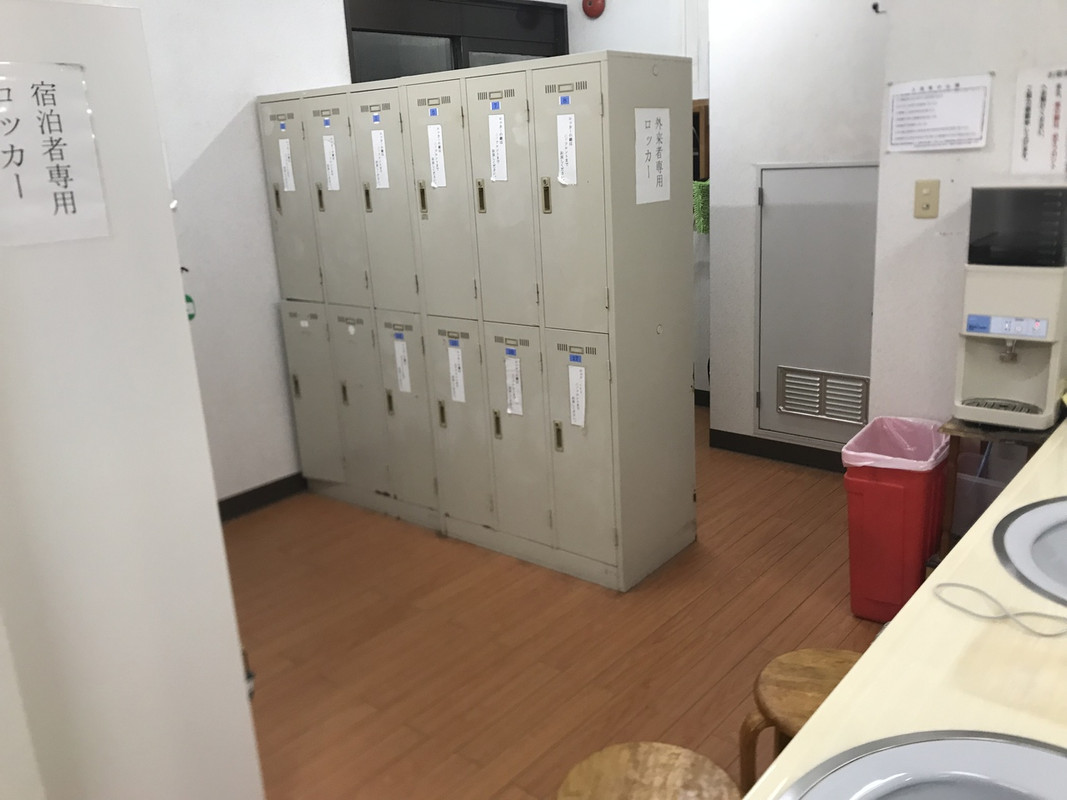 大浴場のロッカー