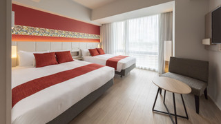 4人部屋 ダブルベッド1台＆シングルベッド1台