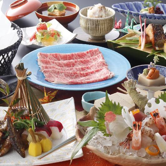 夕食例_近江牛しゃぶしゃぶ会席 / 1