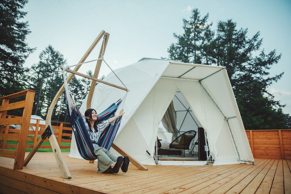 冷暖房完備！快適なドームテントで気ままにアウトドア体験3424999