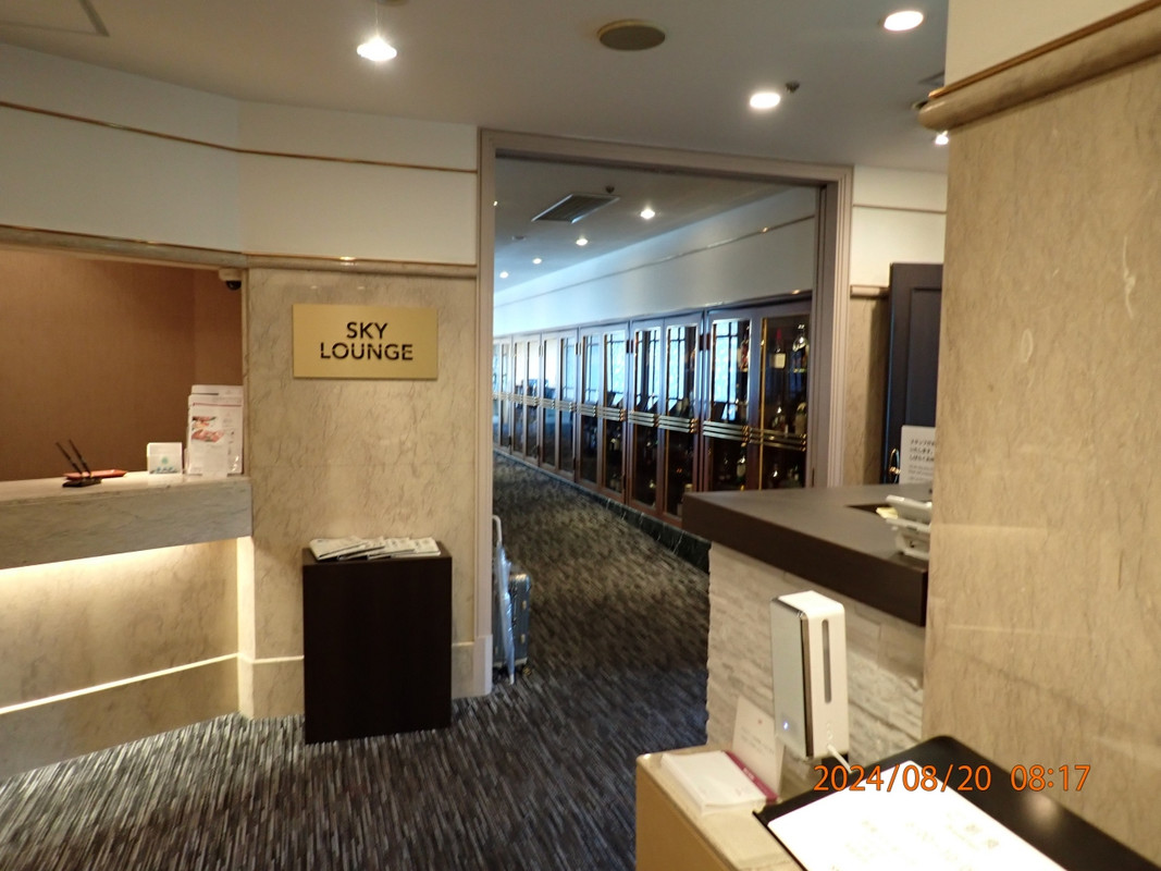 朝食会場入り口