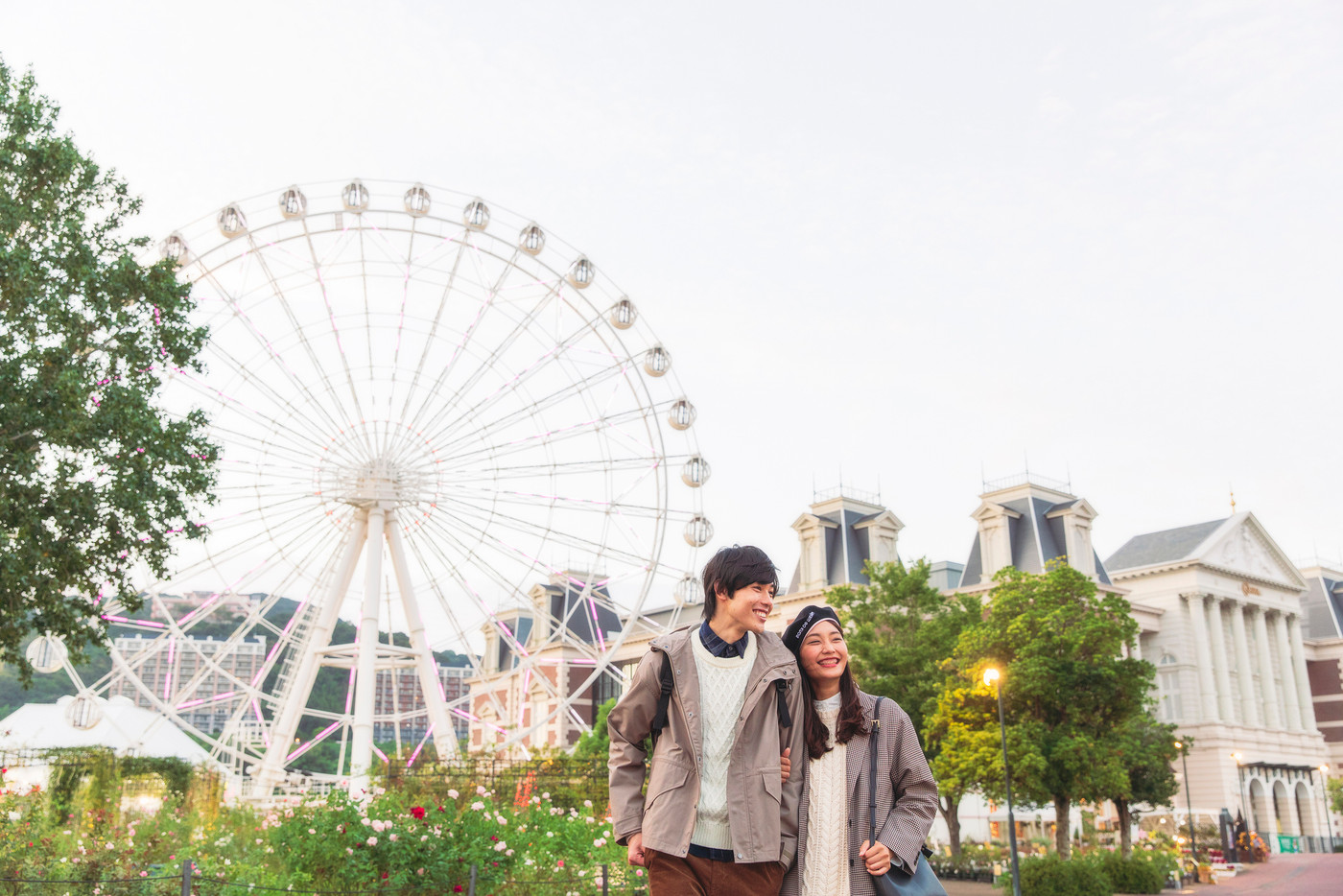 光に包まれる街を、空から一望♡「白い観覧車」1954807