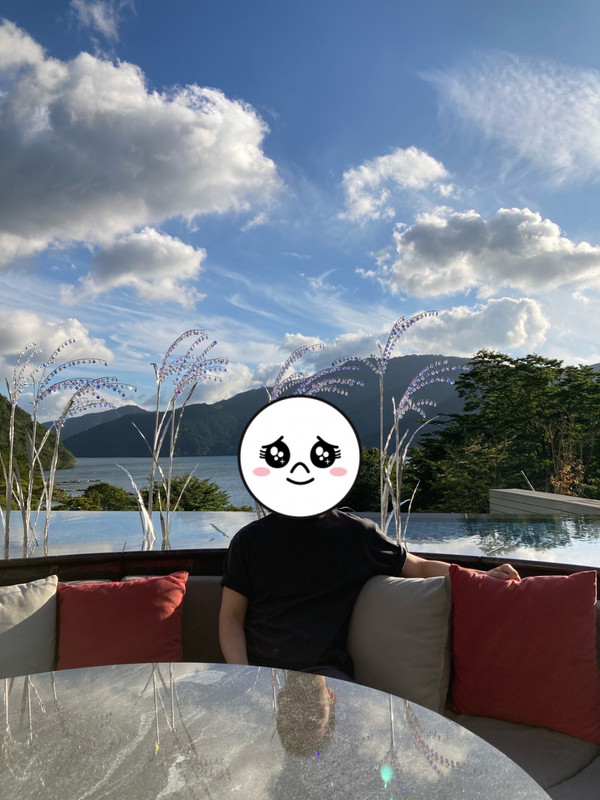 プールにて