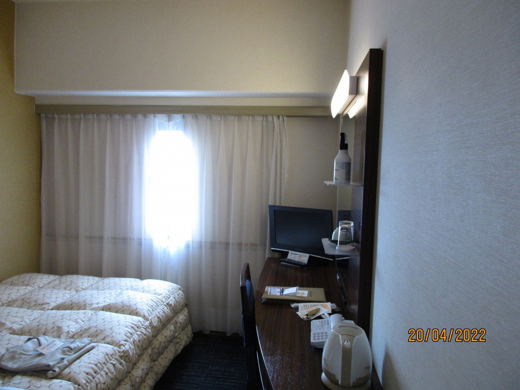 客室の設備は平均的だった。