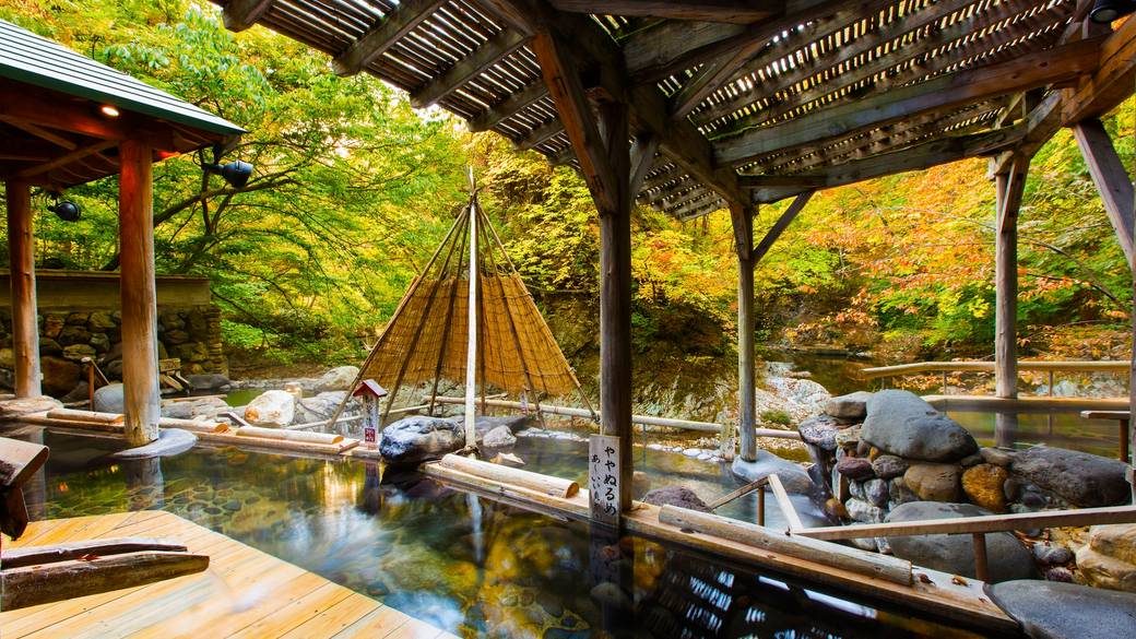 広瀬川源流露天風呂 眺望の湯 / 4