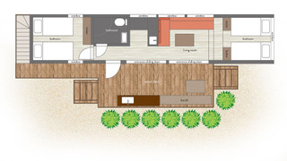 4 bed villa (ルーフトップ・ウッドデッキ付)