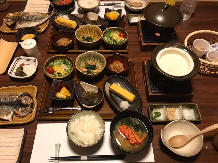 体が温まる和朝食 / 1