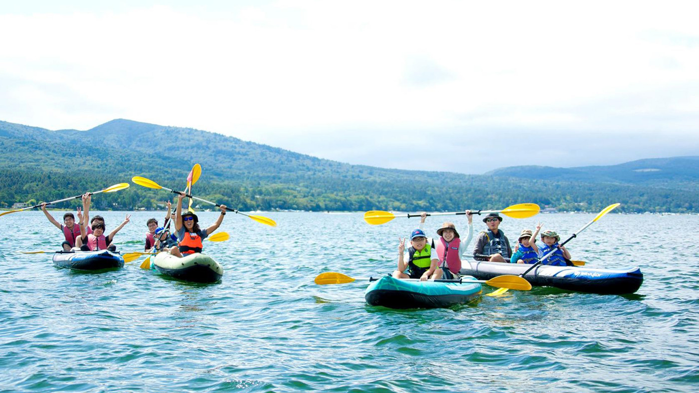 山中湖の自然の恵みの中で家族で汗を流そう！3955195
