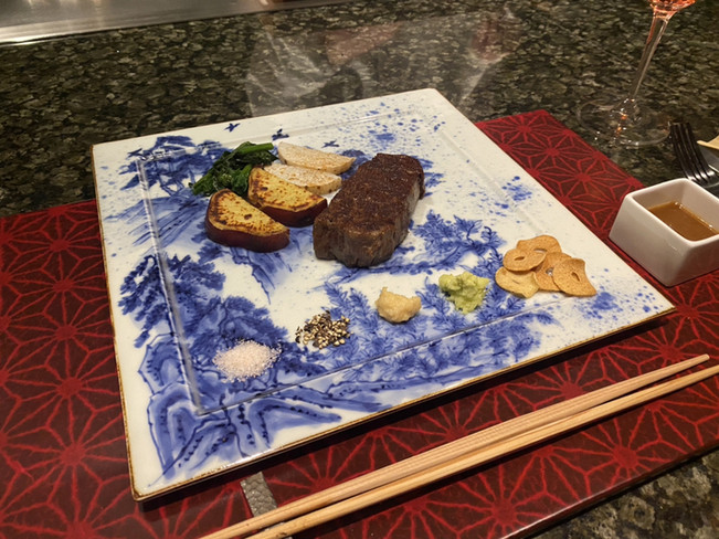 鉄板焼き 石ずえ・食事①