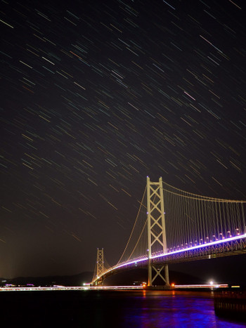 星降る明石海峡大橋