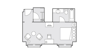 36㎡ デラックス ダブルルーム 喫煙