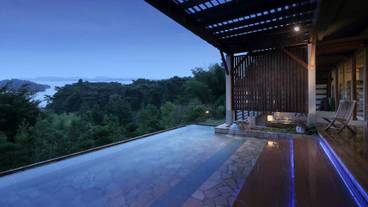 夜の露天風呂 / 2