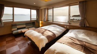 ツインルーム, 海が見える, 禁煙 (New【サウナ付】海一望 [特別フロア]-悠久-洋室ツイン)