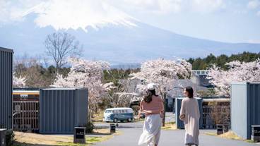 敷地内から見える富士山／春 / 2