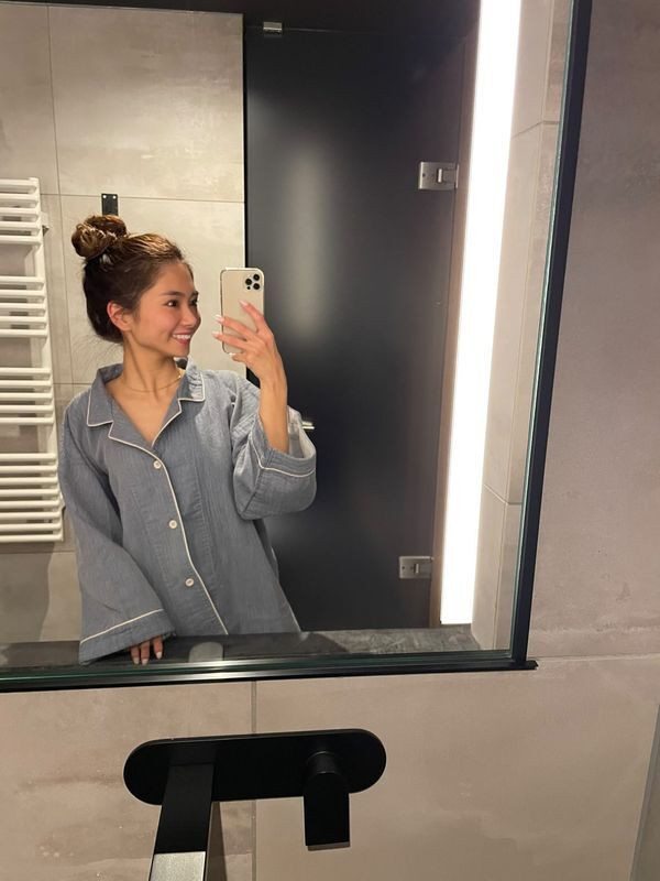 お部屋の内装にあわせたデザインのルームウェア。上下セパレートでリラックス度◎ / 3