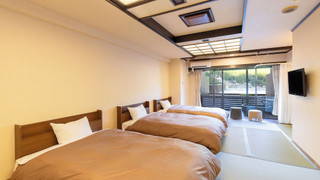 [禁煙]スタンダード露天風呂付和ベッドトリプル 内風呂なし(眺望なし)