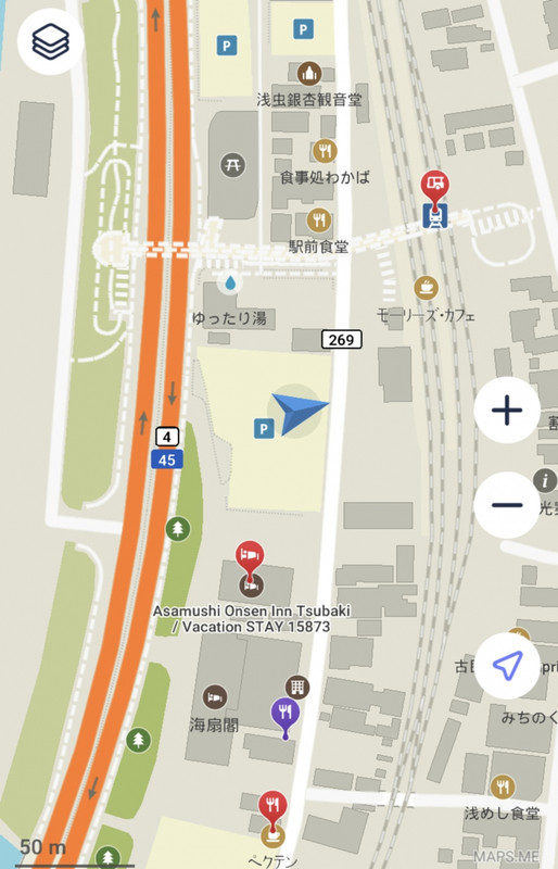 道の駅「ゆーさ浅虫」近くで立地良し