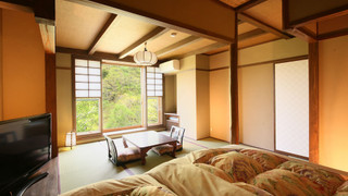 [和モダン風客室] 和室10畳 源泉かけ流し半露天風呂付き 禁煙