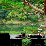嵐山の美景が望める特等席で癒しのティータイム♡「茶寮 八翠」