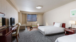 クラシック ルーム シングルベッド 2 台 (Dog friendly)