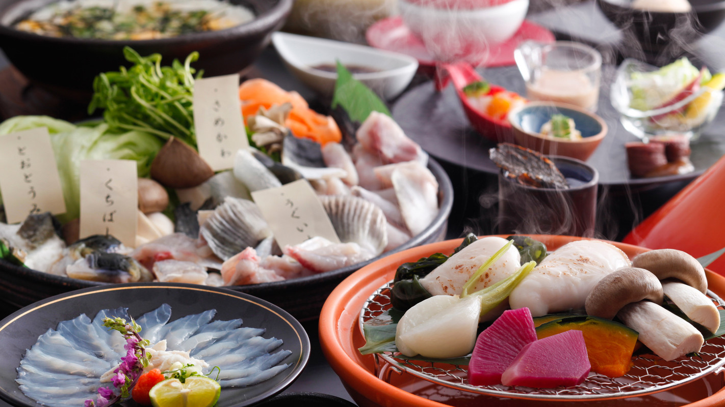 夕食一例／淡路島3年とらふぐコース